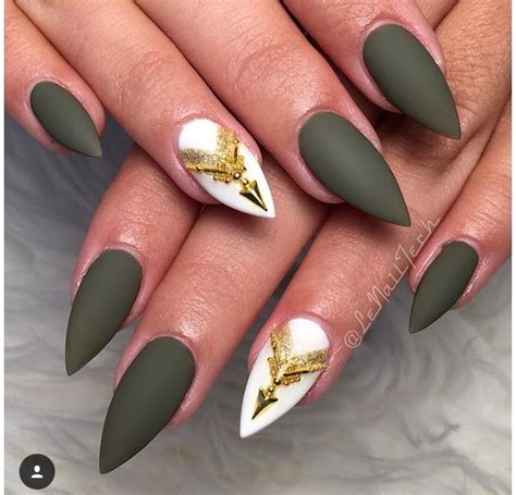 olive green tip nails|military green nails.